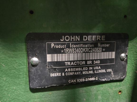 2024 John Deere 8R 340 Tractor