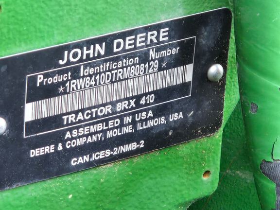 2024 John Deere 8RX 410 Tractor Rubber Track