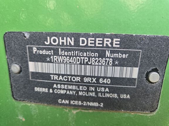 2024 John Deere 9RX 640 Tractor Rubber Track