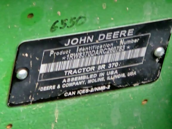 2025 John Deere 8R 370 Tractor