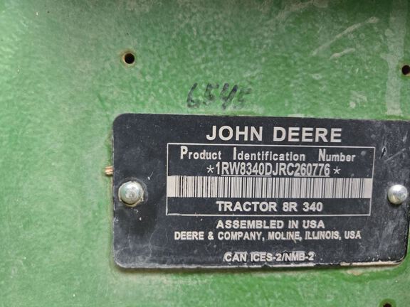 2025 John Deere 8R 340 Tractor
