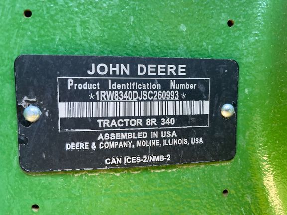 2025 John Deere 8R 340 Tractor