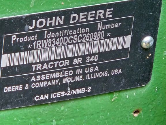 2025 John Deere 8R 340 Tractor