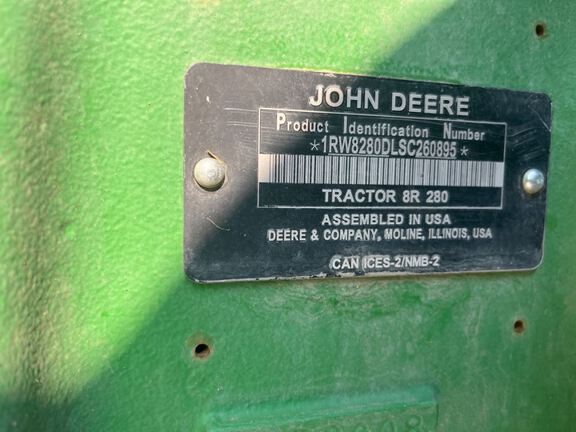 2025 John Deere 8R 280 Tractor