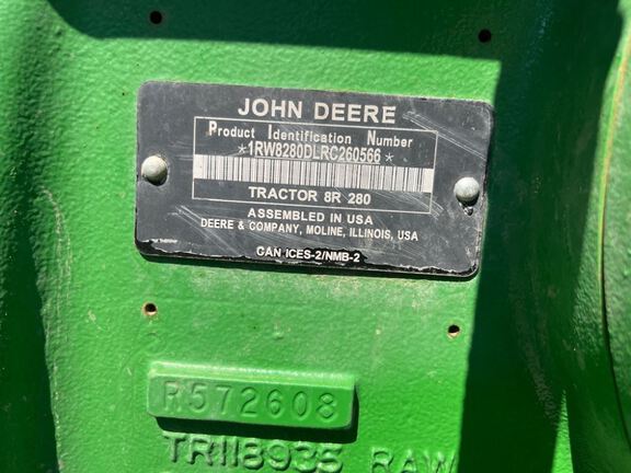 2025 John Deere 8R 280 Tractor