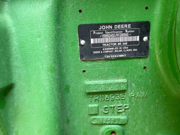 2025 John Deere 8R 340 Tractor