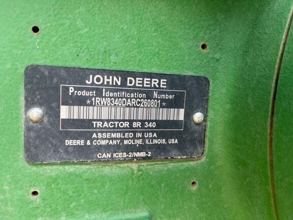 2025 John Deere 8R 340 Tractor