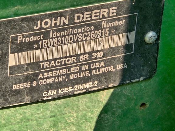 2025 John Deere 8R 310 Tractor