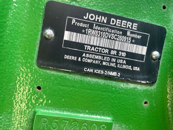 2025 John Deere 8R 310 Tractor