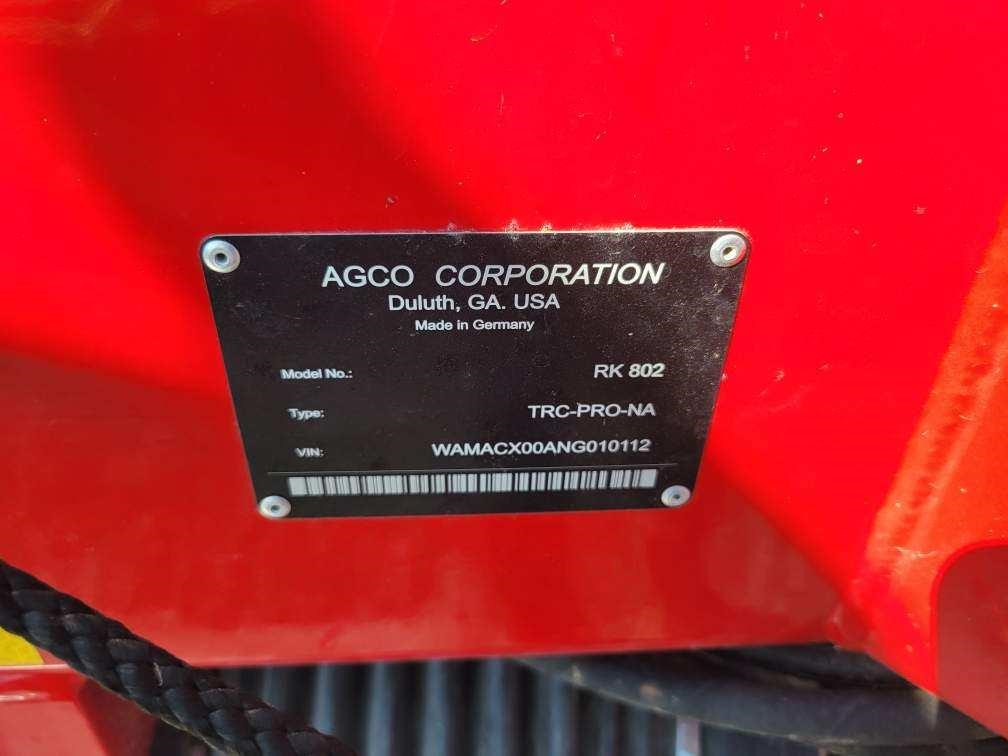 2022 Massey Ferguson RK802 Rake