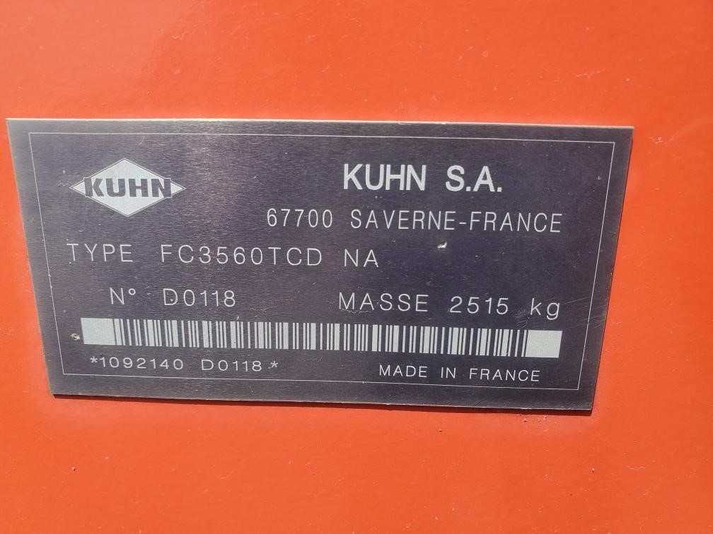 2017 Kuhn FC3560TCD Mower/Flail