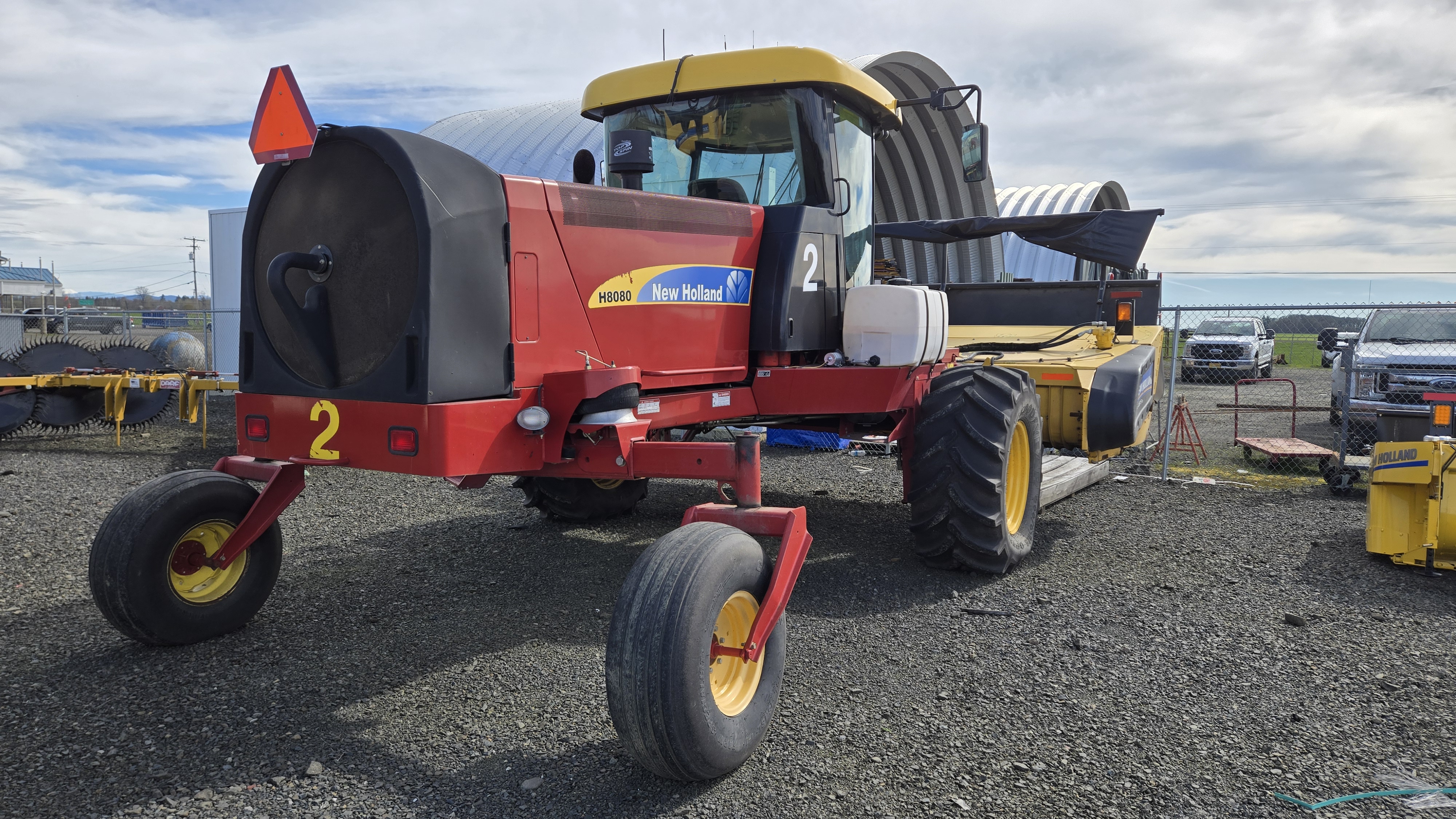 2014 New Holland H8080 Windrower