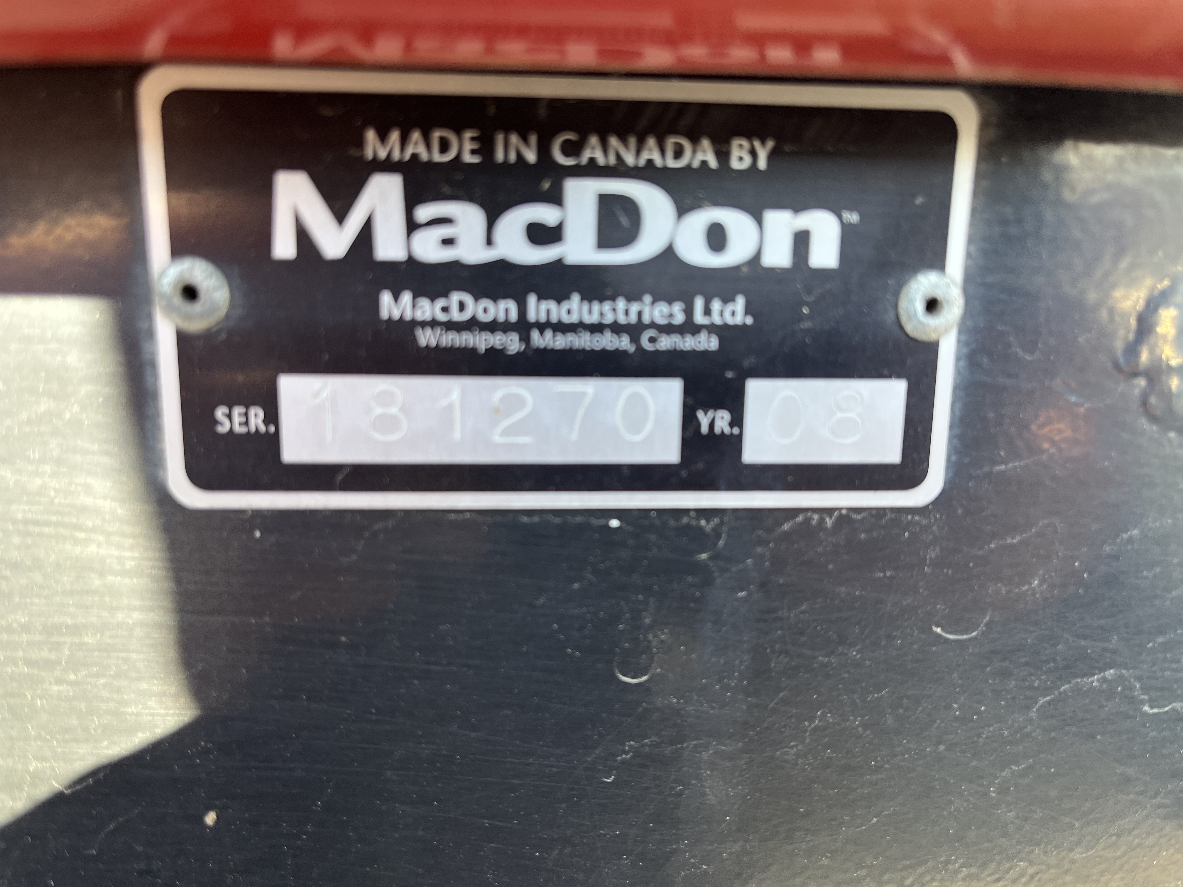 2008 MacDon M200 Windrower