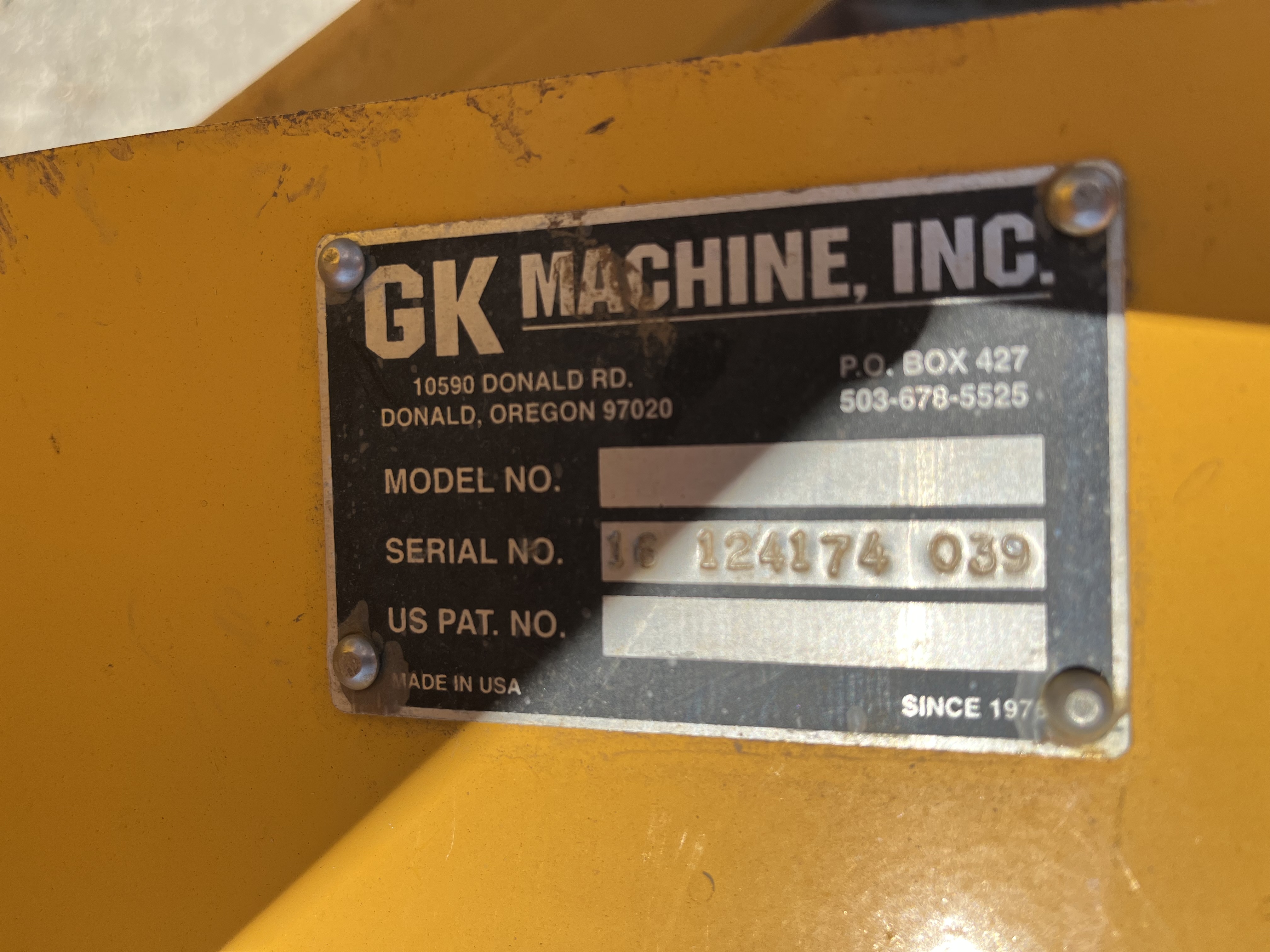 GK Machine Orchard Leveler 7' Vineyard/Orchard Hoe