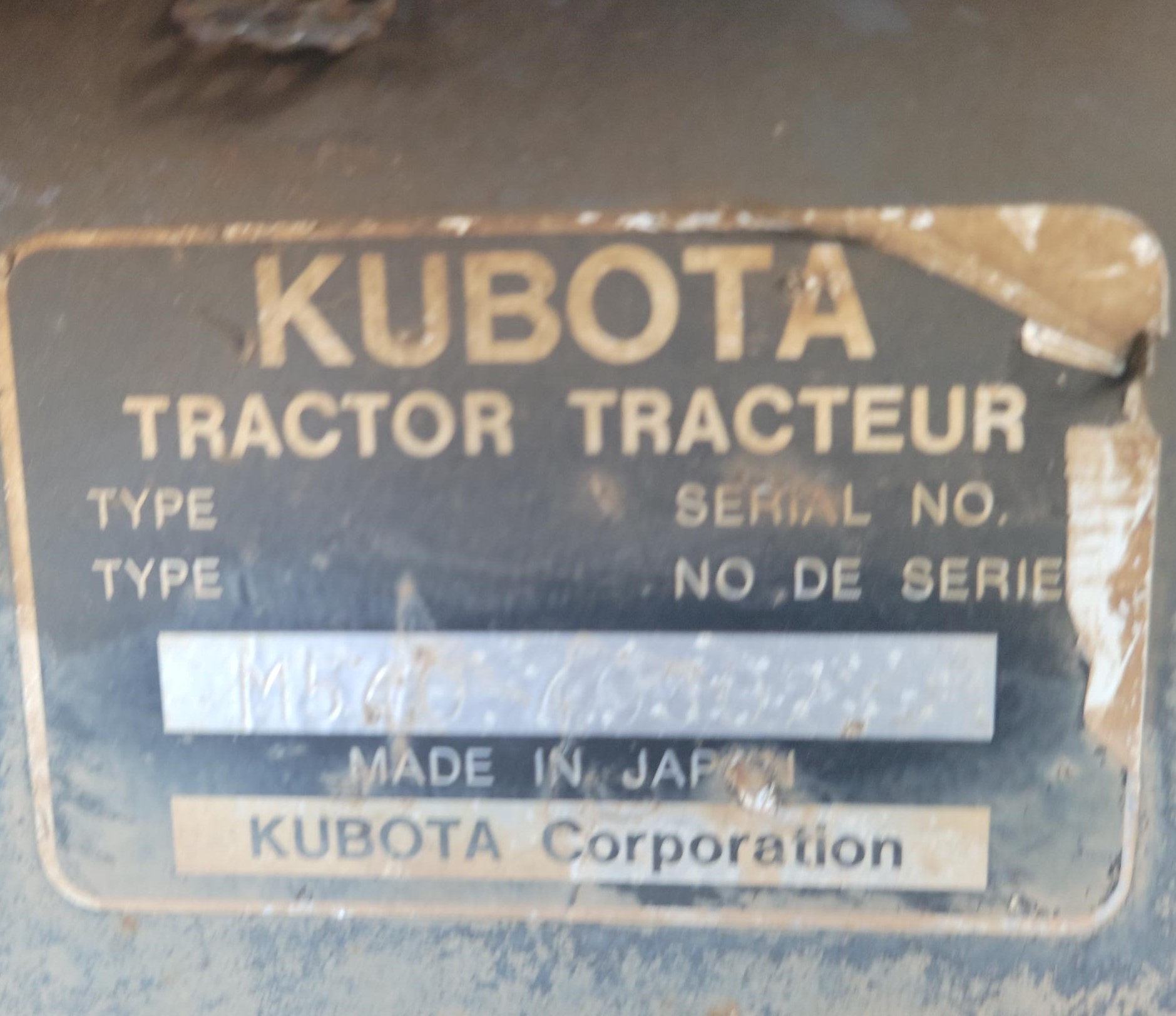 1997 Kubota M5400 Tractor