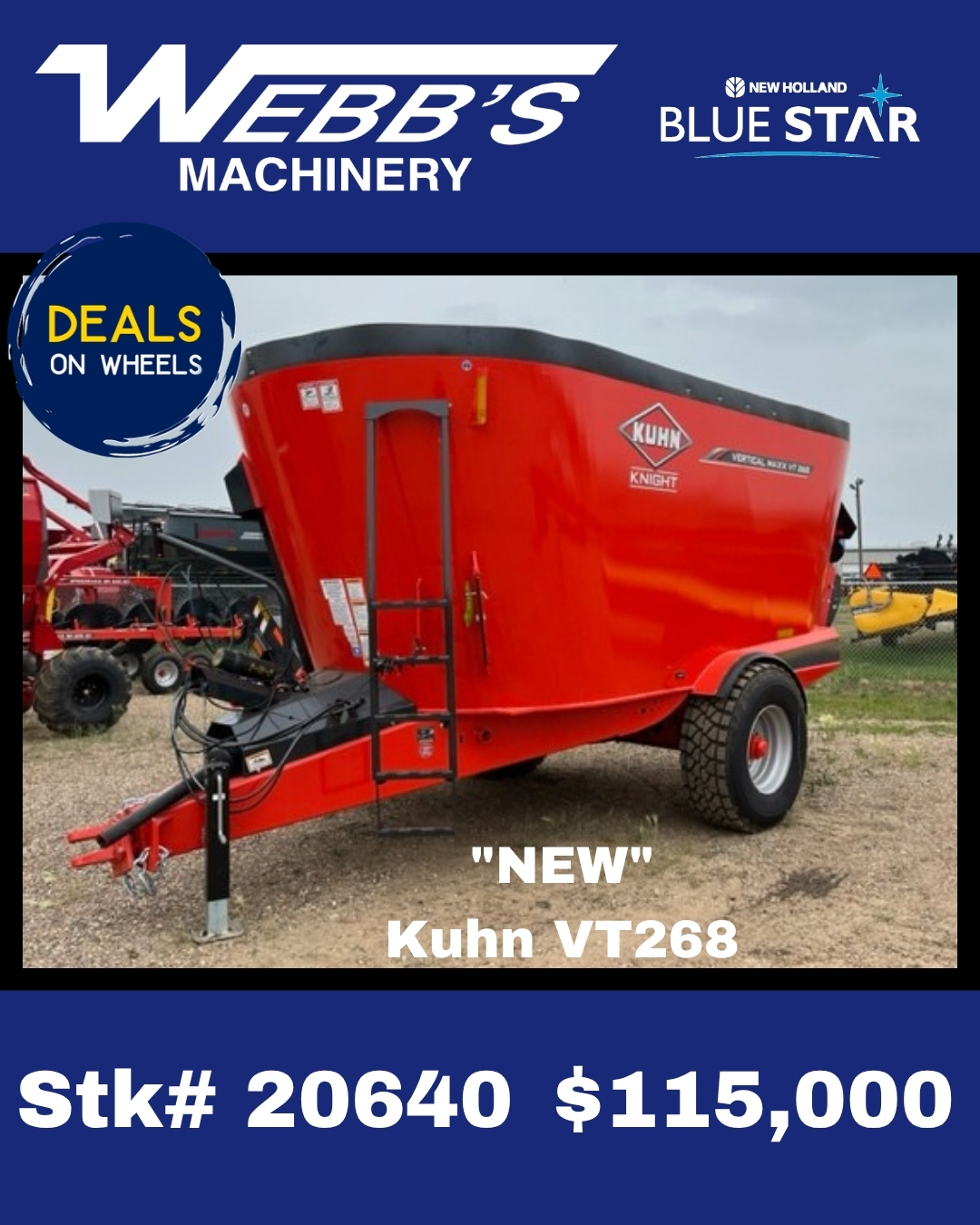 2024 Kuhn VT268 Vertical Feed Mixer