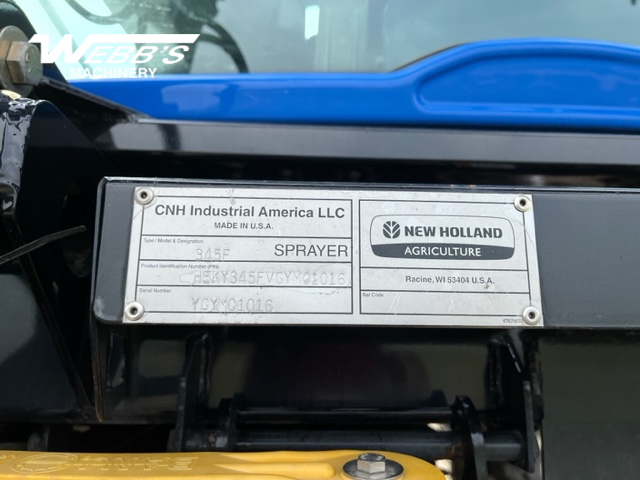 2016 New Holland SP.345F Sprayer/High Clearance