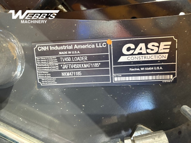 2019 Case TV450 Compact Track Loader