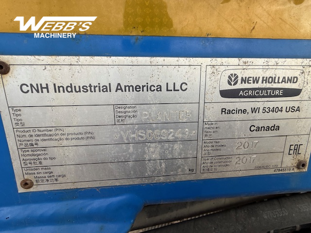 2017 New Holland P4580 Air Tank/Cart