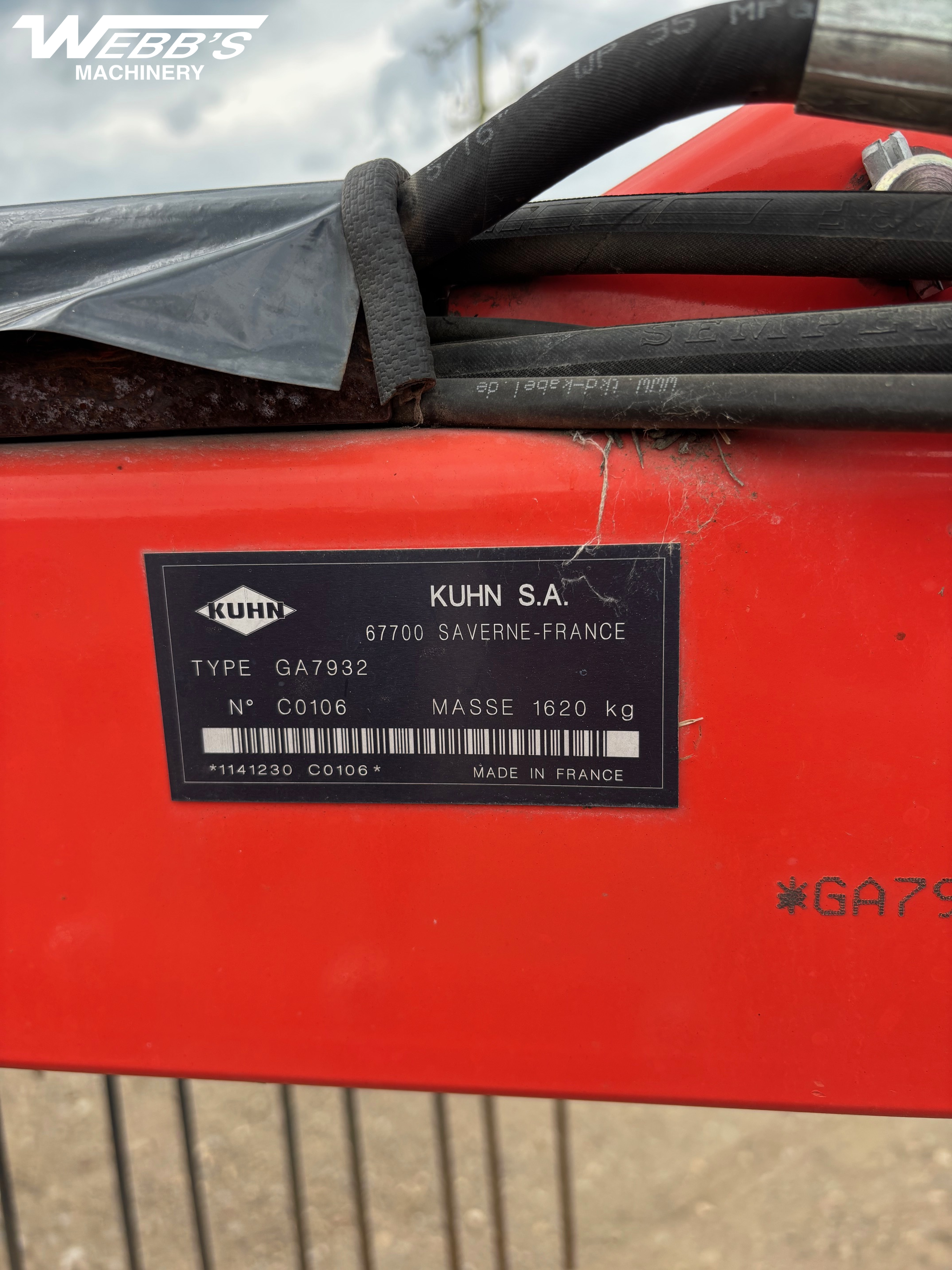 2017 Kuhn GA7932 Rake/Hay