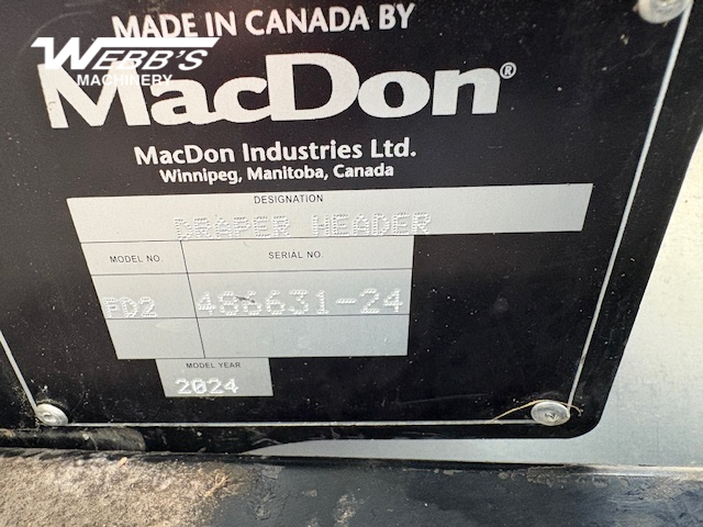 2024 MacDon FD245 Header Combine