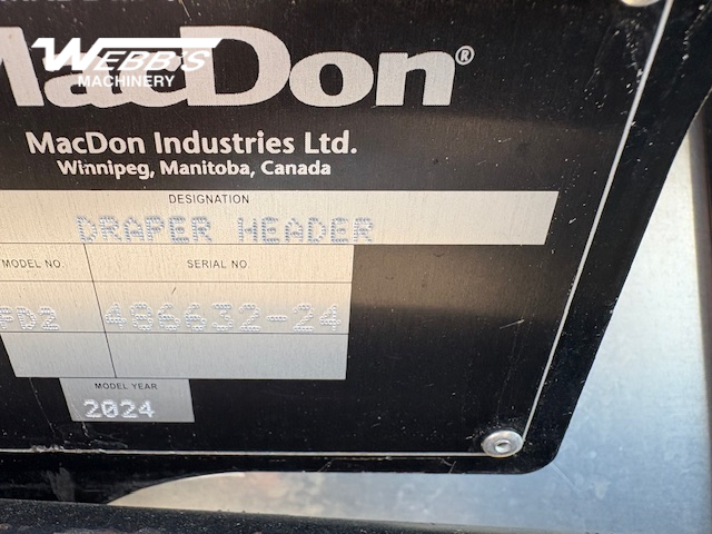 2024 MacDon FD245 Header Combine