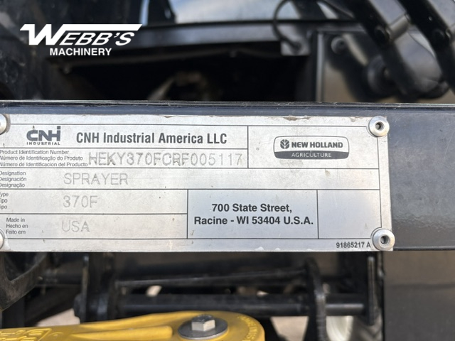 2024 New Holland SP.370F Sprayer/High Clearance