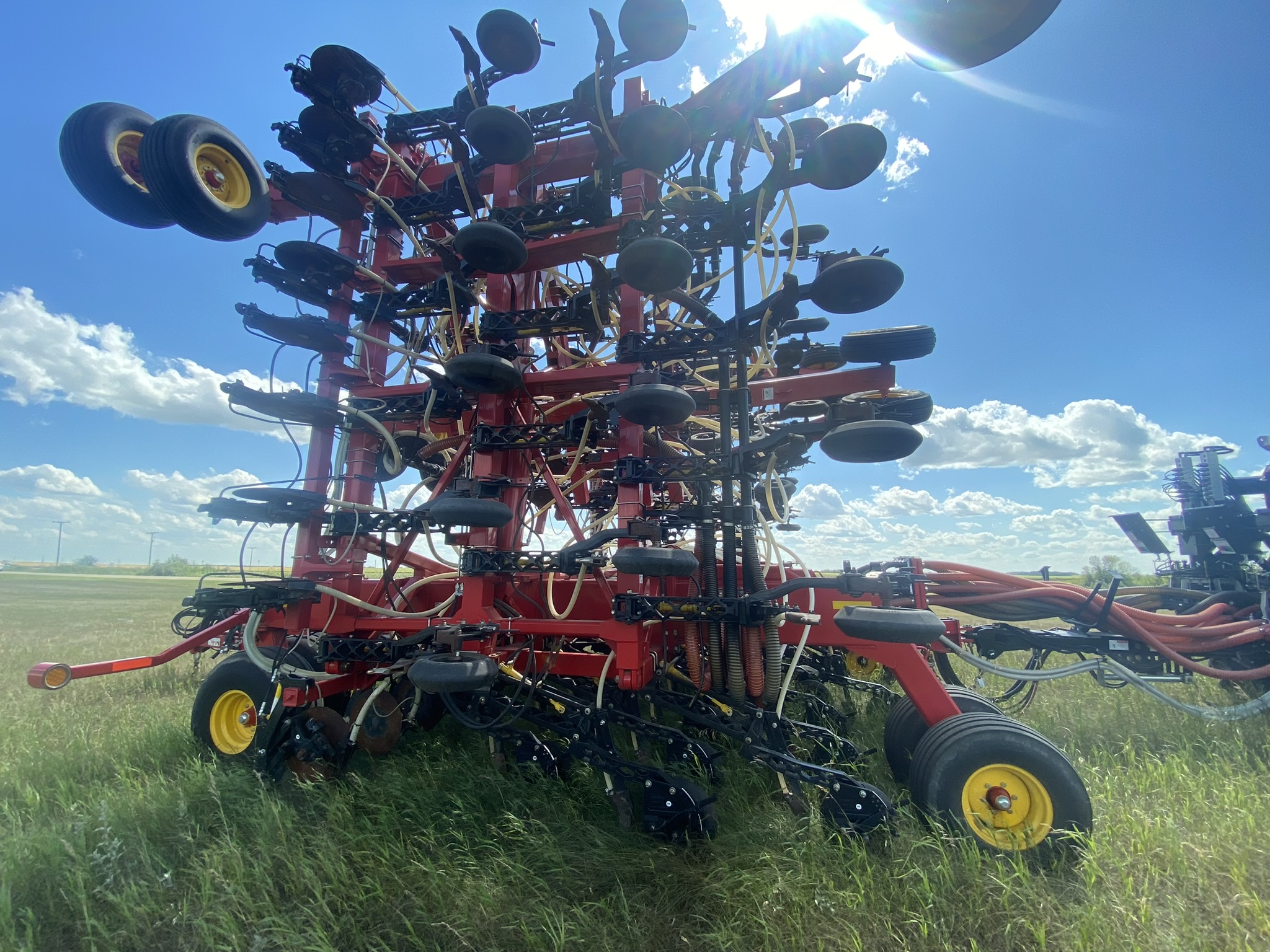 2019 Bourgault 3320-66-10 Air Drill & 2020 7550 Air Tank/Cart Air Drill