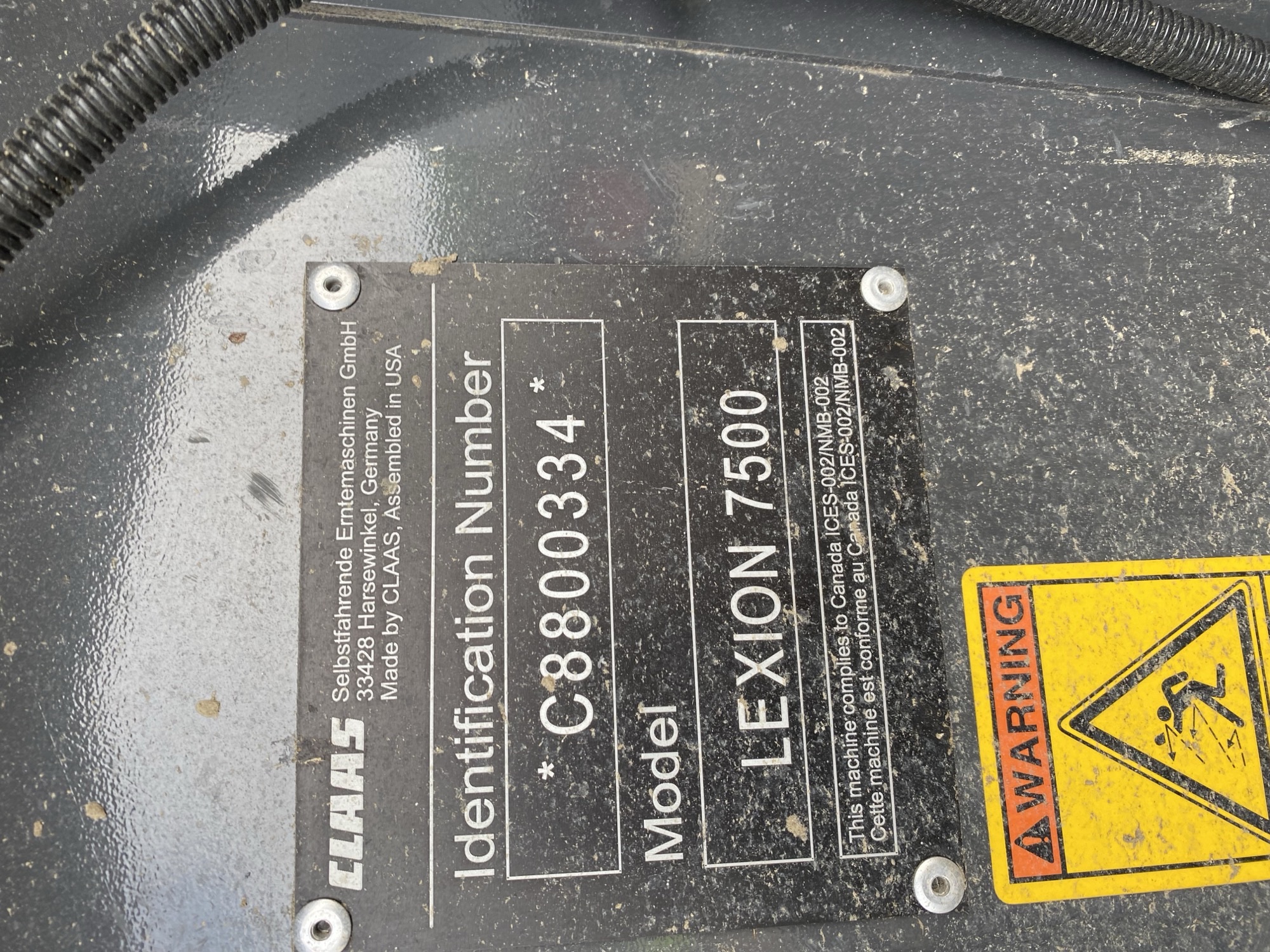 2023 CLAAS 7500TT Combine