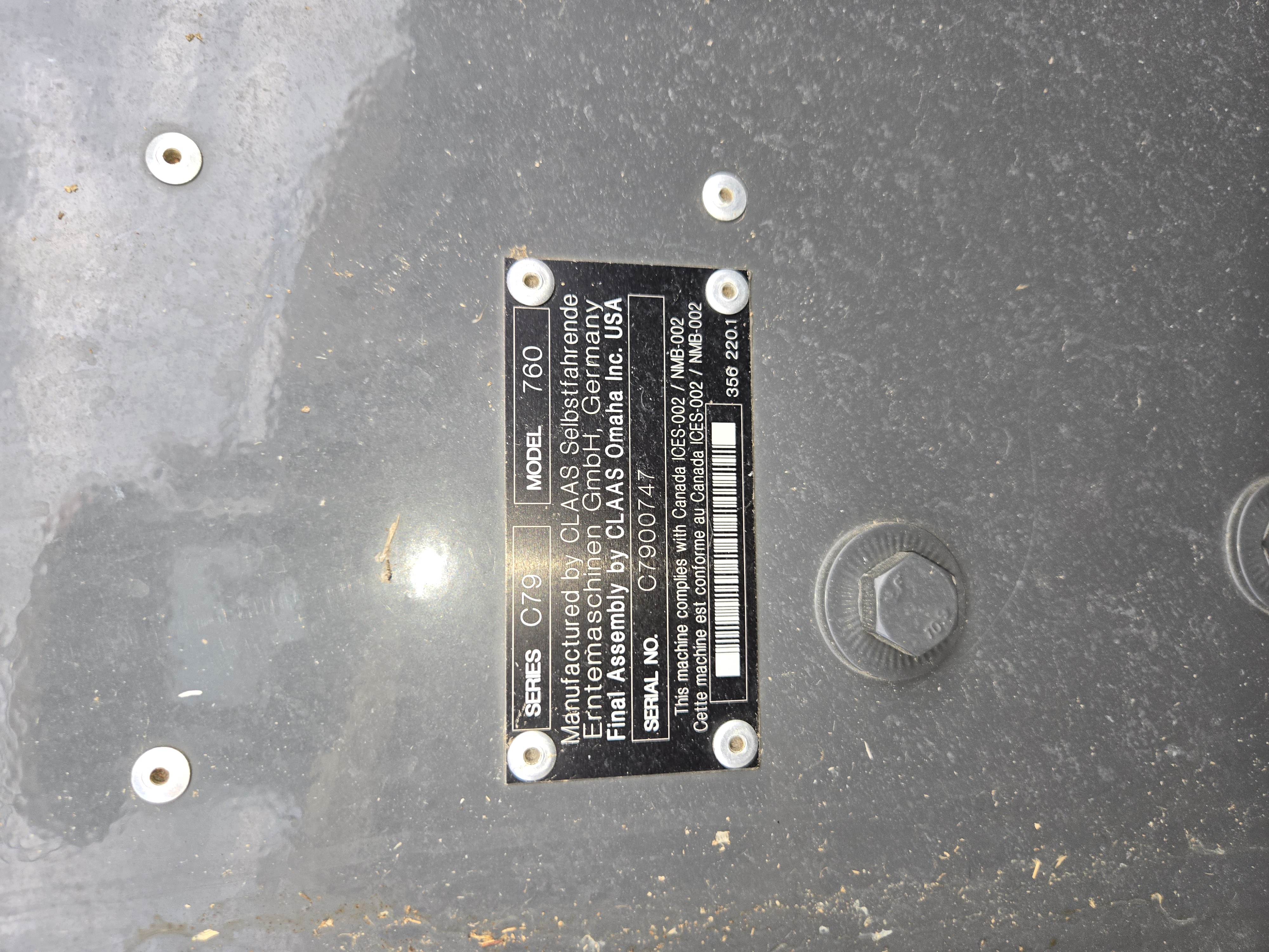 2018 CLAAS 760 Combine