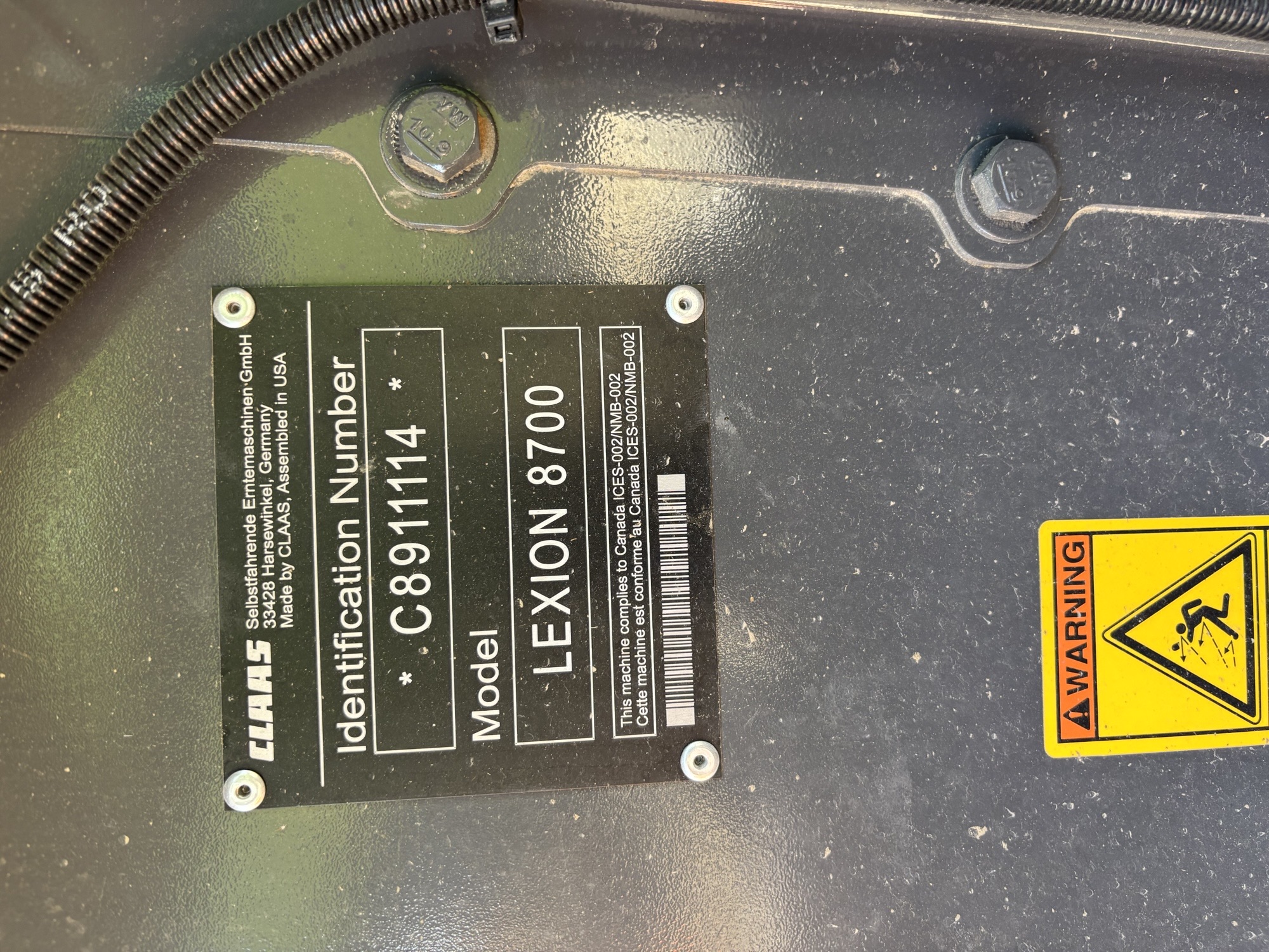 2025 CLAAS 8700TT small grains Combine