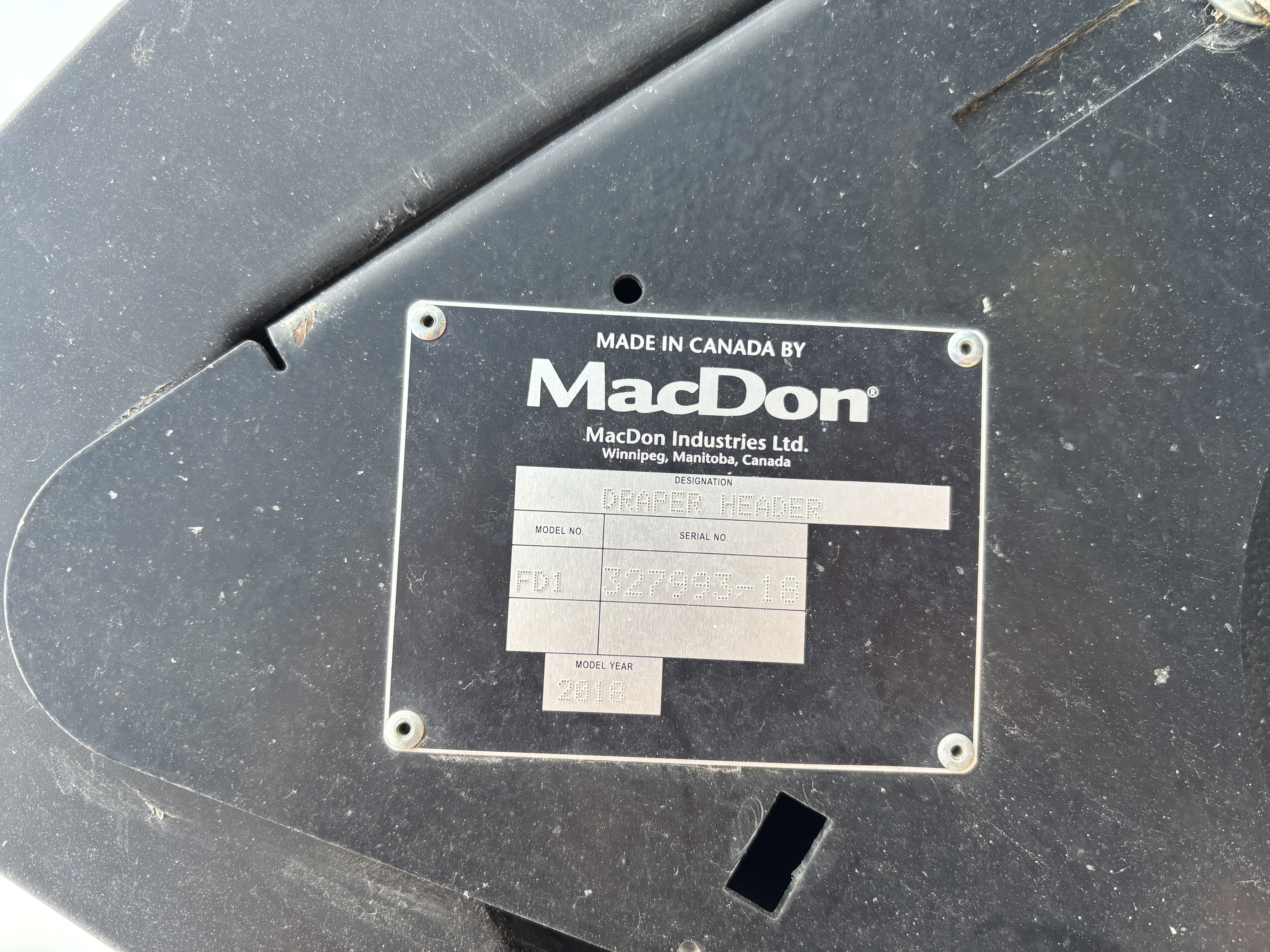 2018 MacDon FD145 Header Draper Flex