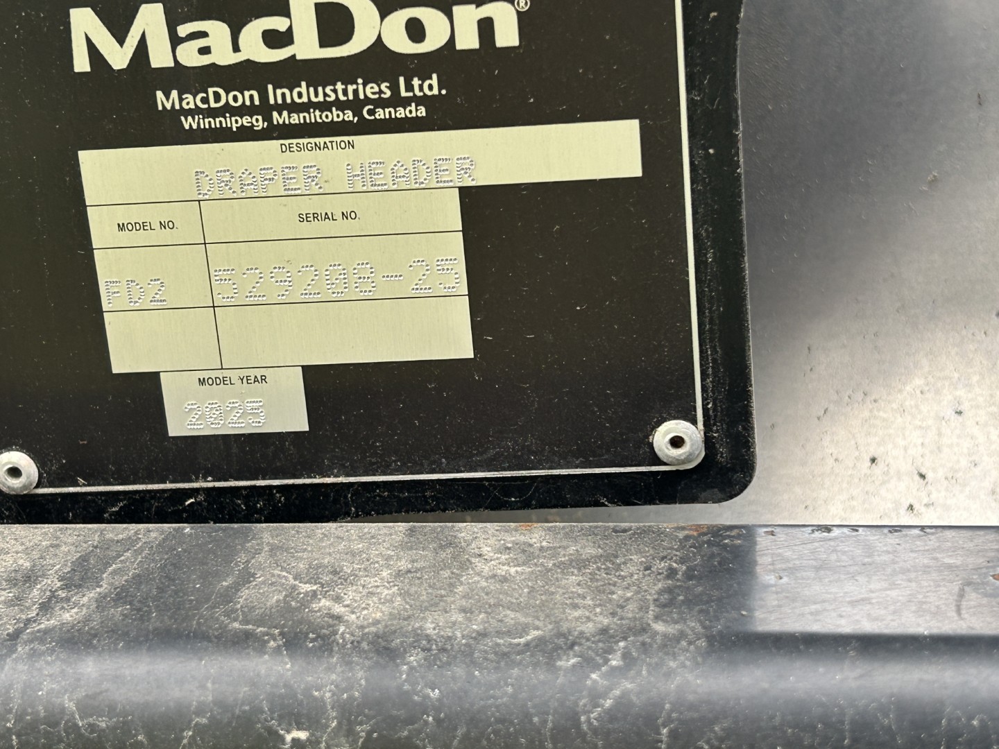 2025 MacDon FD245 Header Draper Flex