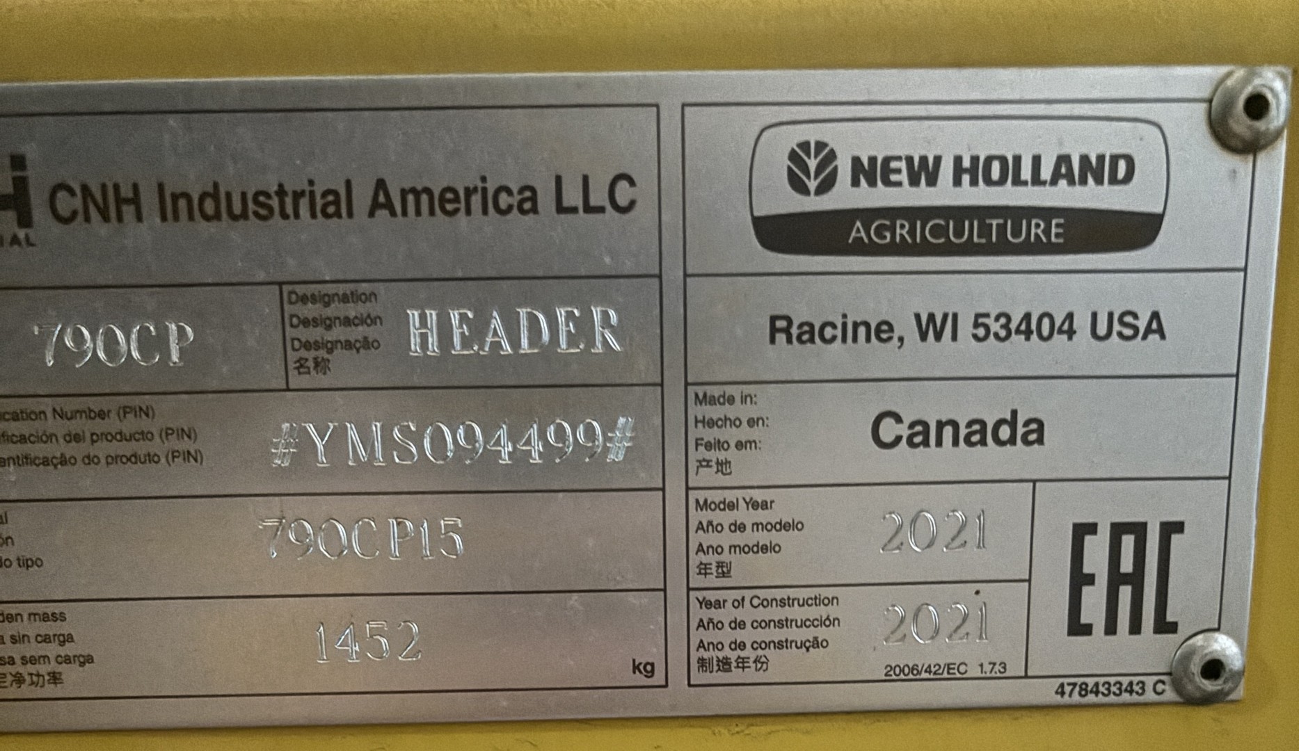 2016 New Holland CR8.90 Combine