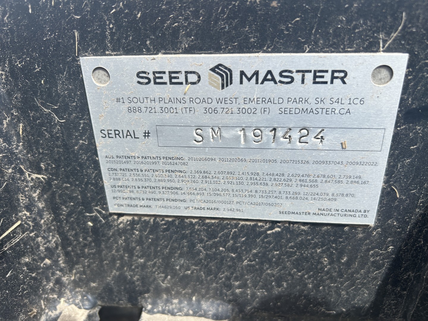 2019 Seed Master CT-70 Air Drill