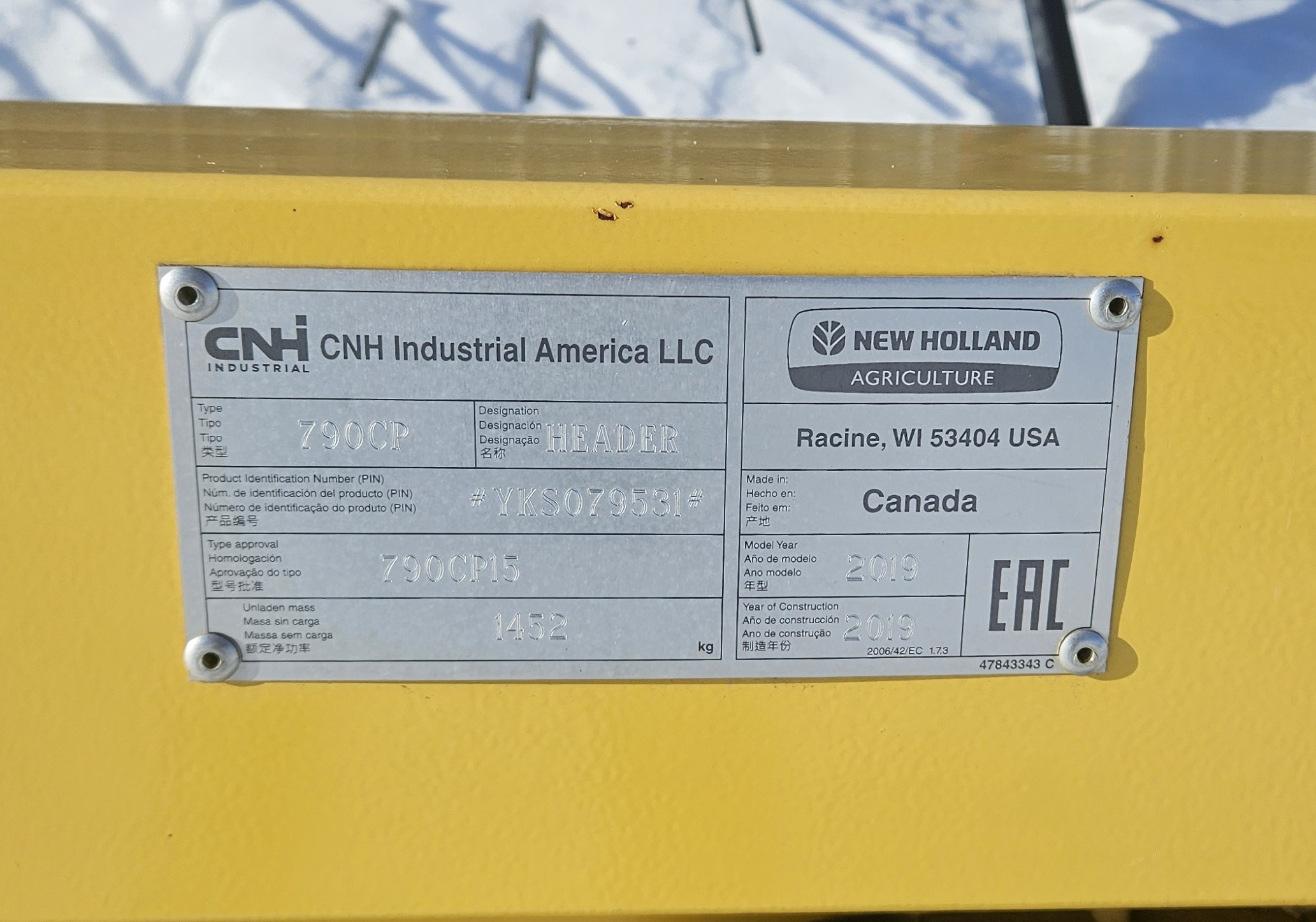 2019 New Holland CX8.80 Combine