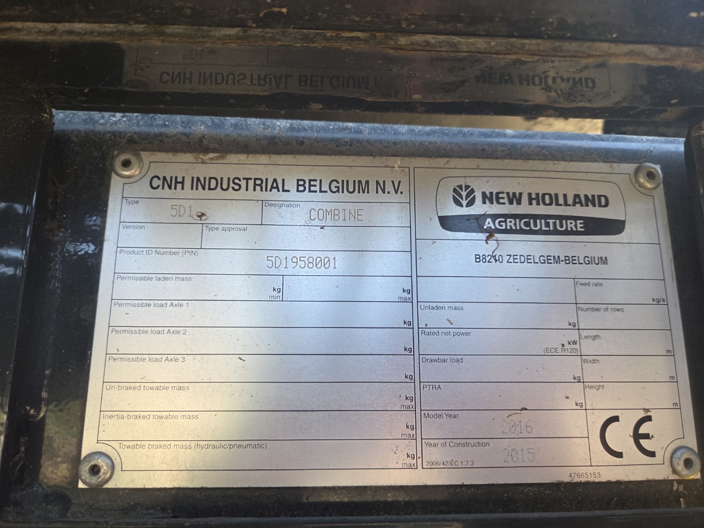 2016 New Holland CX8.80 Combine