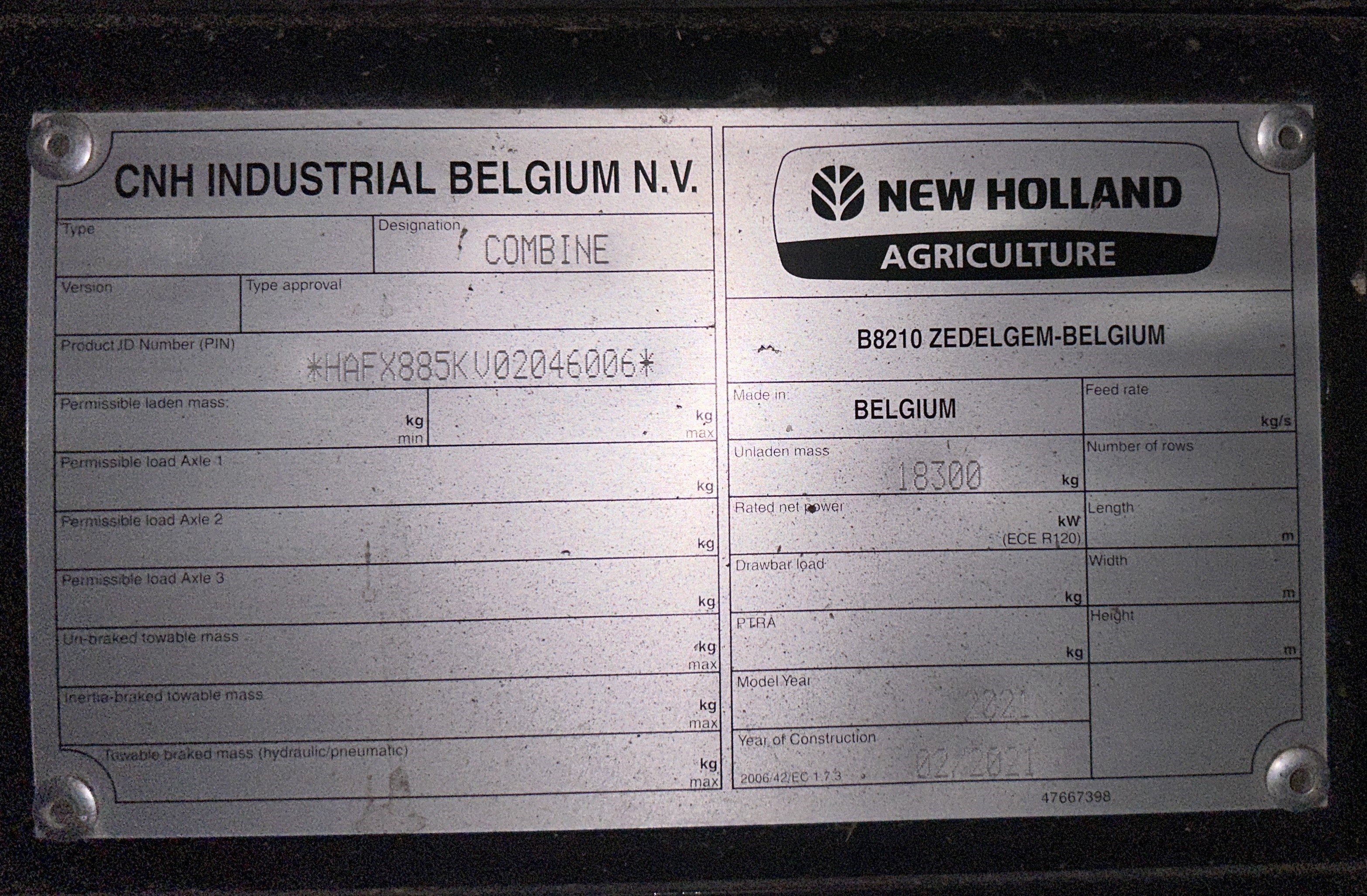 2021 New Holland CX8.80 Combine