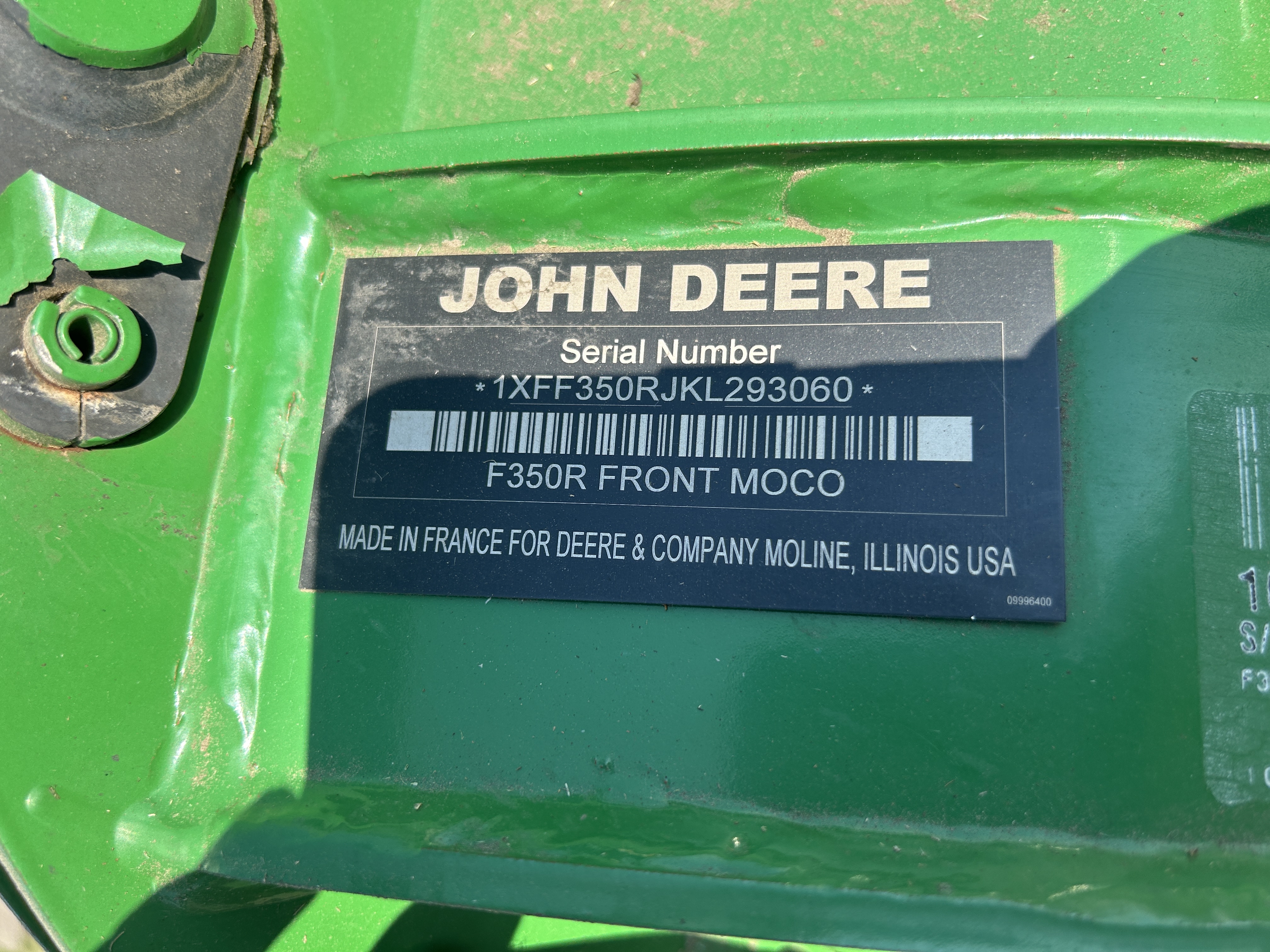 2021 John Deere F350R Mower Conditioner