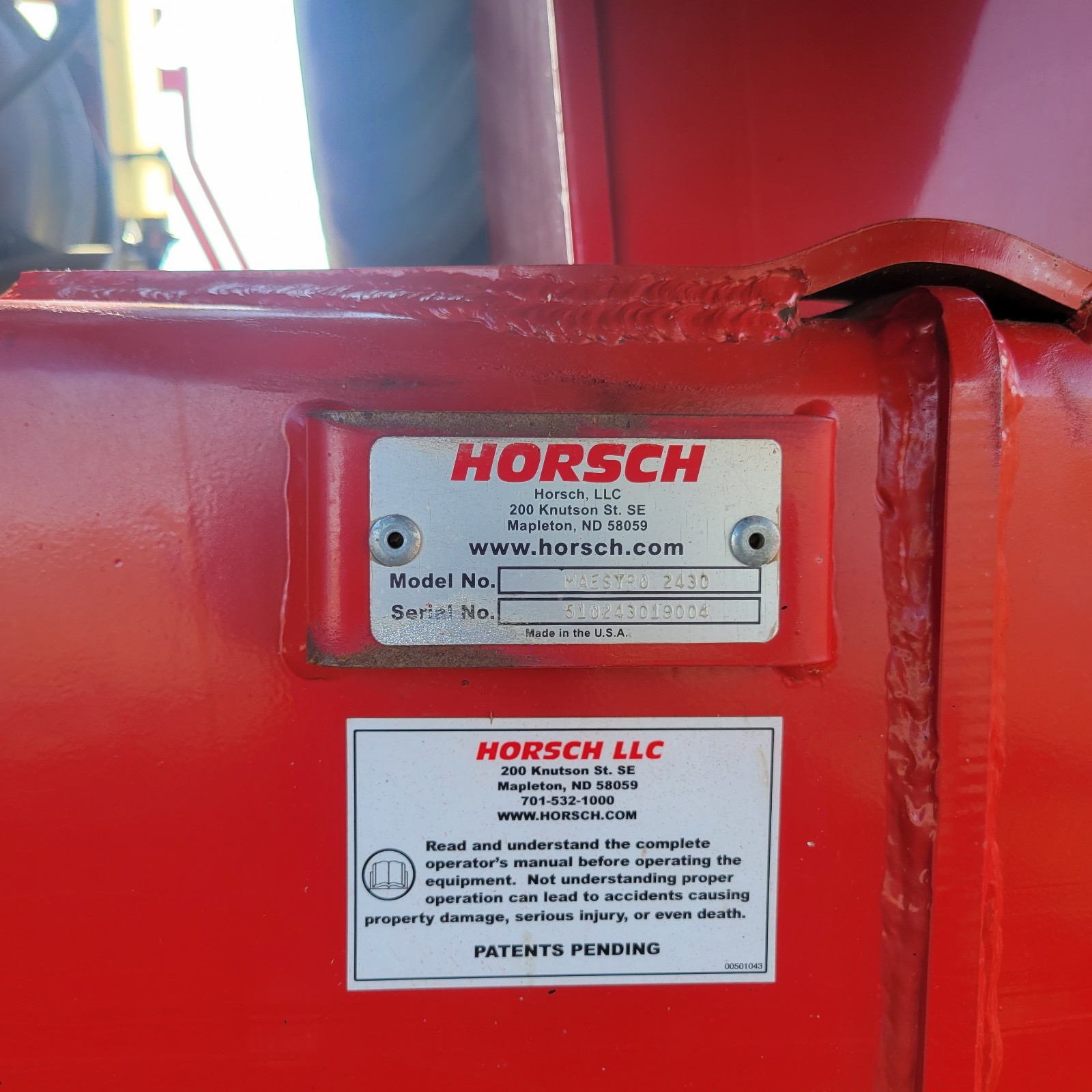 2019 Horsch MAESTRO 2430 Air Seeder