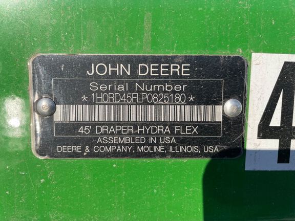 2023 John Deere RD45F Header Combine