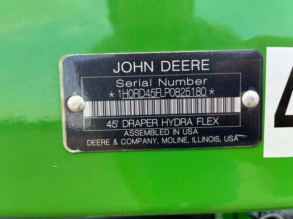 2023 John Deere RD45F Header Combine