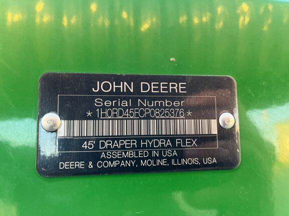 2023 John Deere RD45F Header Combine