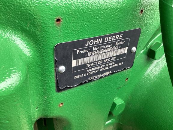 2022 John Deere 8RX 410 Tractor Rubber Track
