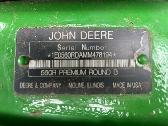 2021 John Deere 560R Baler/Round