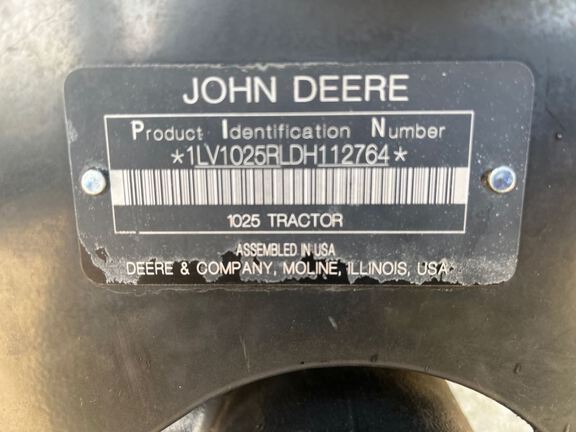 2013 John Deere 1025R Tractor Compact