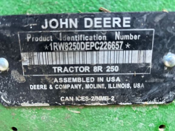 2023 John Deere 8R 250 Tractor