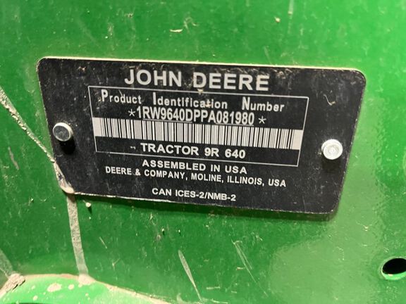 2023 John Deere 9R 640 Tractor 4WD