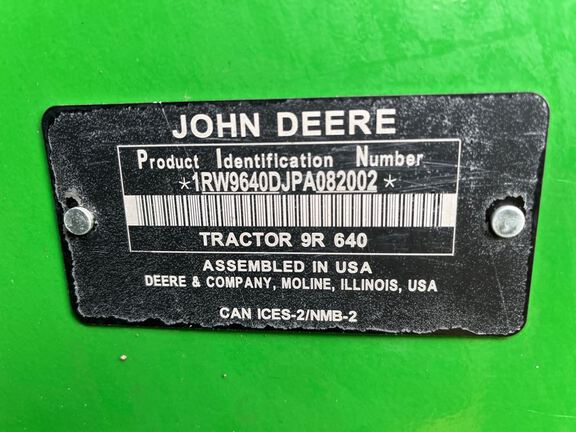 2023 John Deere 9R 640 Tractor 4WD