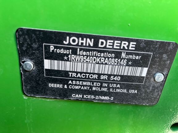 2024 John Deere 9R 540 Tractor 4WD